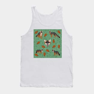 Grey Foxes Green Tank Top